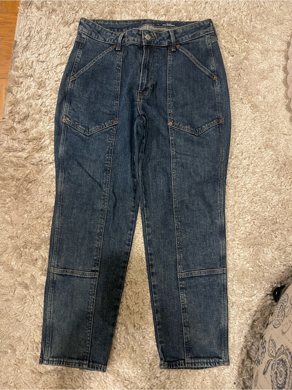 Old Navy O.G. Straight High-Rise Utility Jeans Size 12